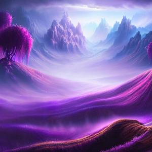 Purple cloud