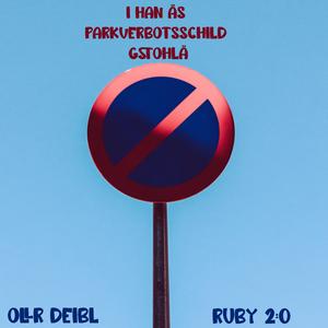 I han äs Parkverbotsschild gstohlä