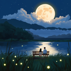 夏日晚风里的月光