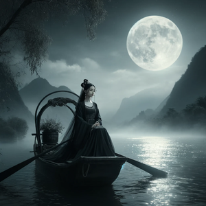 满船明月从此去 本是江湖寂寞人