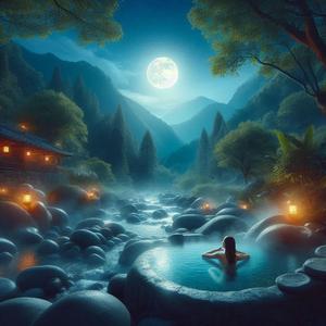 静かな山の温泉宿 お月見BGM 作業用