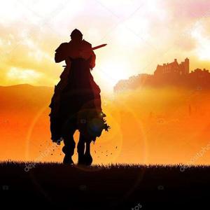 剑，田野，黑伞