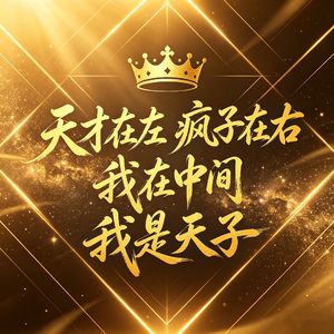 天才在左疯子在右我在中间我是天子