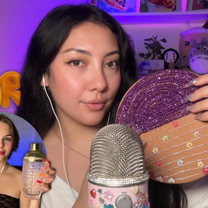 Glasses tapping (soft spoken)