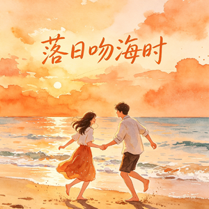 落日吻海时