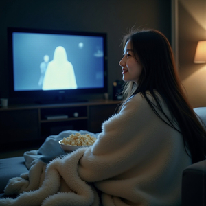 ซุกผ้าห่มดูหนังผีข้างเธอ