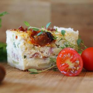 Картофельный торт с луком