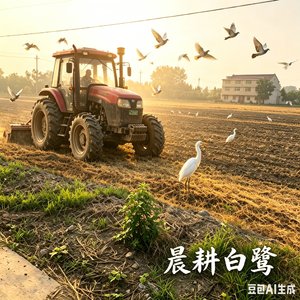晨耕白鹭