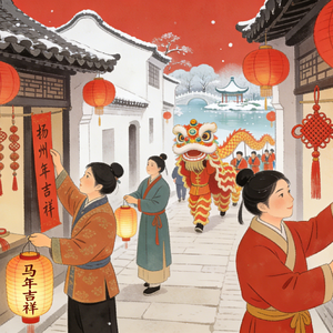 鹊桥仙·扬州新春