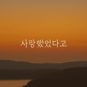 사랑했었다고