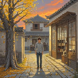 旧巷晚风