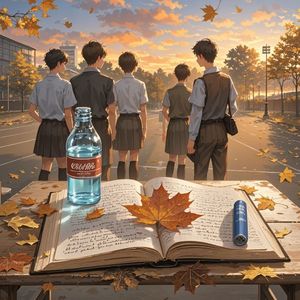 老课桌的刻痕-红尘叟