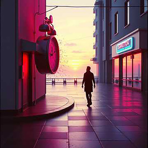 倒转时针的街角