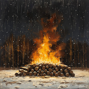 Quietud Del Resplandor Del Hogar