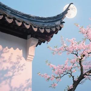 月色落在你肩上