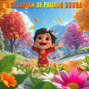 Berlarian Di Padang Bunga