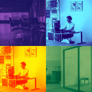 柔和的办公室时刻