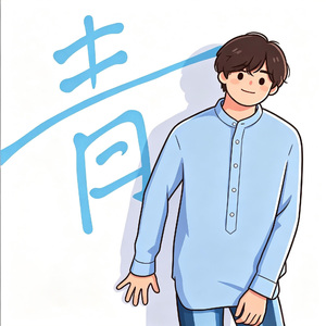 青