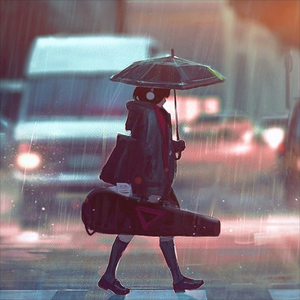 inside, on a rainy day