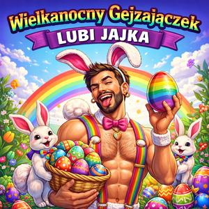 Wielkanocny Gejzajączek Lubi Jajka