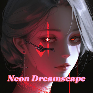 Neon Dreamscape (but you're in a bathroom at a party)