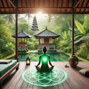 Petali di loto sotto il sole di bali