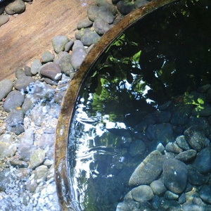 at the bottom of the well