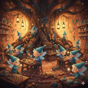 Die Arbeit der Zauberwichtel