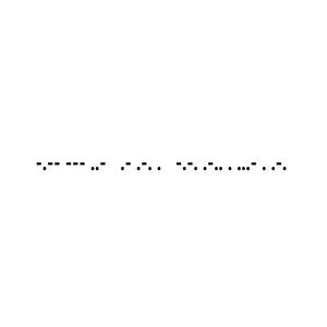 Morse code(摩斯密码)