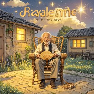 星光下的老藤椅