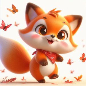 Schlauer kleiner Fuchs