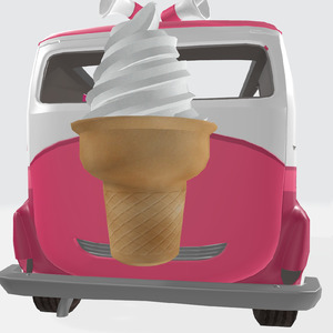 アイスクリームの車