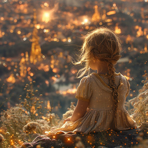 La Noche Del Bebé En El Resplandor Del Paisaje Onírico