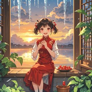 檐角的糖霜-楚水芙蓉