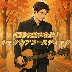 夜空×ギターバイブ:焚き火メロディ