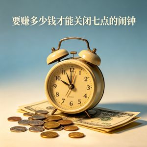 要赚多少钱才能关闭七点的闹钟