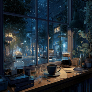 静寂の夜にコーヒーを。