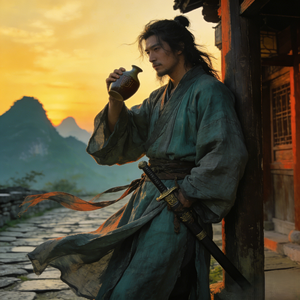 一身孤寂踏尘霜