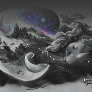 月夜のユニコーンの夢