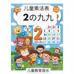 儿童乘法表 | 2的乘法表 – 儿童教育音乐
