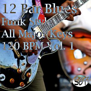 12 Bar Blues (Funk Style) Backing Track in B Major 120 BPM, Vol. 1