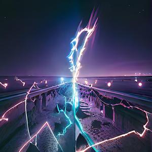 Floating Through a Prism Sky