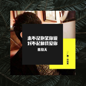 来不及抱紧你说对不起和我爱你