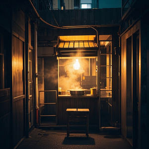 路地裏の鉄板焼