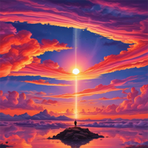 太阳晚霞(sunoAI)