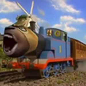 拍扁扁小火车(拍扁他的光头)