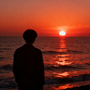 寂寞陪我看日落