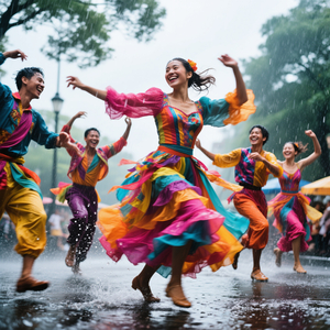 smile dance and rain
