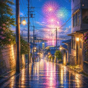 花火の帰り道