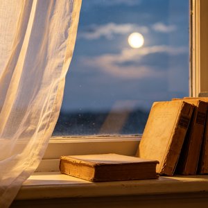 晚风掠过旧窗台